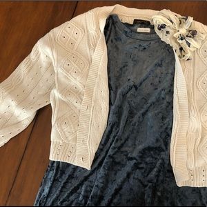 Stevie Hender Blue Velvet Tunic